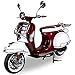 Produktbild Znen Retro Star Motorroller ZN50QT-27 50cc 25/45km/h Retro Roller Motor Roller Motorrad Sportroller (Burgundy/Weiß 45km/h)