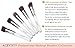 ACEVIVI Professional 10pcs Premium Synthetic Kabuki Makeup Brush Set Foundation Blending Cosmetic Brushes Essential Kit