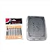 Covermason 12 Colors Nail Art Shinning Mirror Glitter Powder Chrome Pigment+Black UV Gel+Top Coat+Base Coat