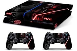 GAMESMONKEY Skin Kompatibel für PS4 HD Star Wars Black - Limited Edition Decal Cover Schutzhüllen Faceplates Bundle
