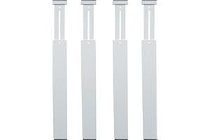 SLFYEE 4 Pcs Schubladentrenner Verstellbar Schubladen Organizer Küche Schubladenteiler Organizer Weiß Schubladen Trennsystem 