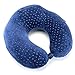 Produktbild Reisekissen Nackenhörnchen aus Memory-Schaum - Patentierte Stützung für den Nacken im Flugzeug und auf Reisen, Nackenkissen mit Samtbezug, Nackenstützkissen für erholsamen Schlaf auf dem Flug von Opul