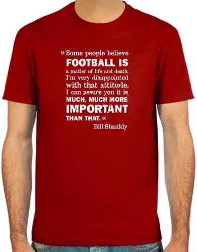 SpielRaum T-shirt Bill Shankly ::: Colour: black, olive, navy or deepred ::: Sizes: S-XXL (football)