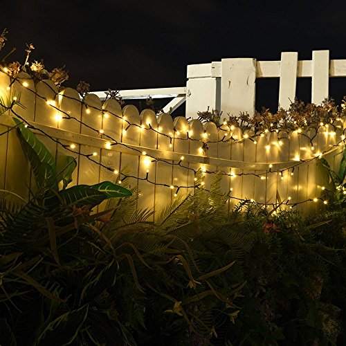 InnooTech 200er LED Solar Lichterkette Garten Außen Licht Warmweiß 20M, 8 Modi Dekorative Beleuchtung für Terrasse, Party, Hochzeit, Camping, Weihnachten, Hof usw - 3
