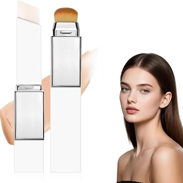 2-in-1 Foundation Stick Mit Pinsel – Wasserfest, Schweißfest, Für Natürliches Make-up