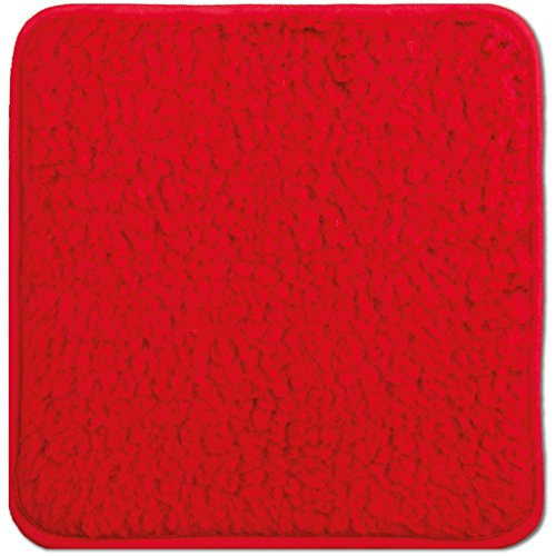 4er Pack Lammflor Stuhlkissen Sitzkissen Polsterkissen 36×36 cm Auswahl: rot – salsa - 3