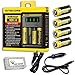 Produktbild Nitecore Bundle IntelliCharger i4-2016 Version w/4x NL1835 Batteries +Car & Wall Adaptors