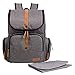 Produktbild ALLCAMP Baby Wickelrucksack Wickeltasche XXX-Large Kapazität mit Wickelauflage Wickelunterlage Multifunktional Oxford Große Kapazität Babytasche Kein Formaldehyd Reiserucksack (Grau)
