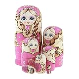 Holz machte traditionelle Matroschka-Puppen, das perfekte Material und handgemachtes Kunsthandwerk sorgen dafür, dass Puppen haltbarer sind