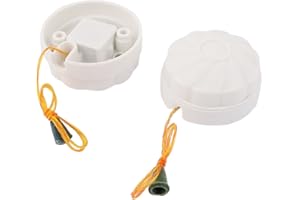 Aexit AC 250V 6A Lampe Plafond Salle De Bain 2 Voies Cordon Interrupteur À Tirette Blanc 2p. 111H519