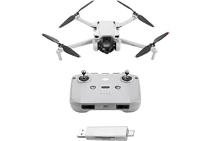 DJI Mini 3 – Mini drone con fotocamera leggero e pieghevole con video in 4K HDR, autonomia di 38 minuti, Riprese verticali native e funzioni intelligenti, C0 (Lettore di schede)