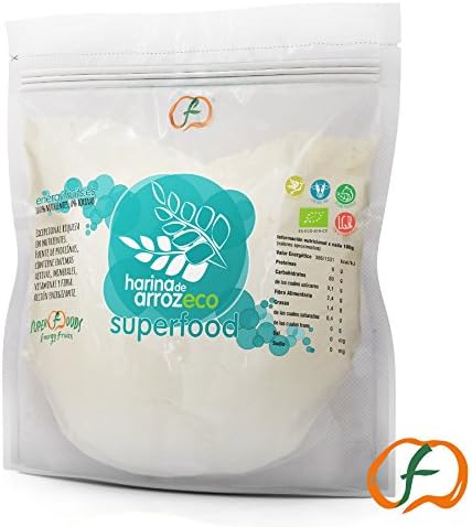 Organic Gluten Free Rice Flour - Organic Superfoods (1 Kg)