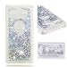 Produktbild HopMore Sony Xperia XZ2 Compact Hülle Glitzer Flüssig Silikon 3D Transparent Durchsichtig Hüllen Gomma Clear Design Bumper Bling Bling Handyhülle Schutzhüllen One Piece Cover Case Sony XZ2 Compact -- Silber