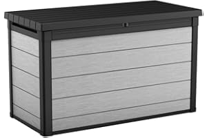 Keter Aufbewahrungsbox für den Außenbereich, Denali 200-757 Liter, Hellgrau