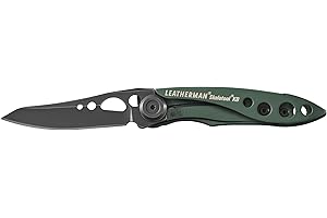 Leatherman Skeletool KB - Navaja con Hoja de Acero Inoxidable y Abrebotellas, Verde Oscuro