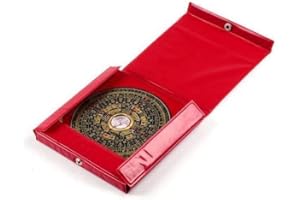 lachineuse Boussole LUO PAN Feng Shui, 15 x 15 cm, Luopan Rouge