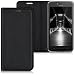 Produktbild kwmobile Hülle für Motorola Moto C Plus - Flipcover Case Handy Schutzhülle Kunstleder - Bookstyle Flip Cover Schwarz