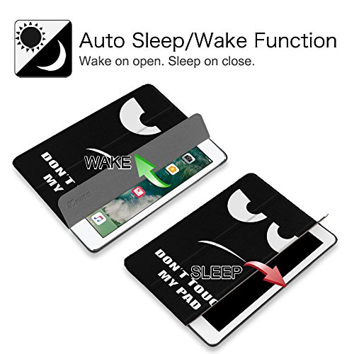 Fintie iPad 9.7 Zoll 2017 Hülle – Ultra Schlank Superleicht Ständer Smart Shell Case Cover Schutzhülle Tasche mit Auto Schlaf / Wach Funktion für Apple iPad 2017 Neue Modell, Don’t Touch - 4