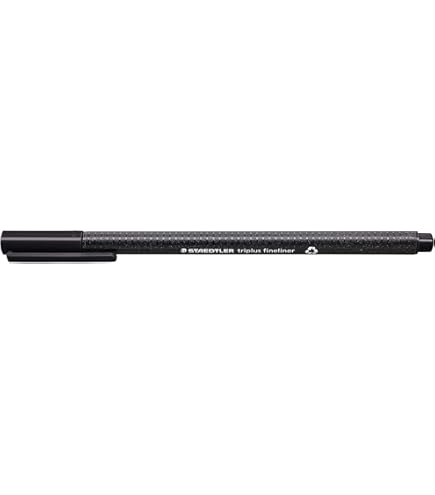 Staedtler Triplus 338 Penna Tecnica Grigia - 0.8mm, Forma Triangolare Ergonomica, Inchiostro A Base D'Acqua - 5