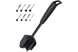 Ourokhome Upgrade Ground Meat Chopper, Heat Resistant 5 Curved Blades Potato Masher and Smasher for Ground Beef and Pork, Hamburger Meat, Berries, Tomato, Beans, Nylon Non Stick Kitchen Gadgets, Black