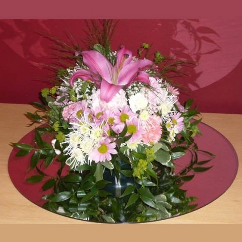 Spiegel, rund, 25 cm Acryl Tischdeko, 10er Pack