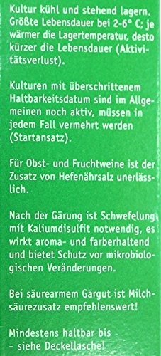 Arauner: Hefelebendkultur Champagner 20ml = 50L - 3