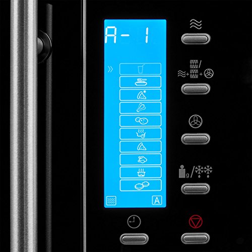 MEDION (MD 15501) Mikrowelle (4in1, 900 Watt Mikrowellenleistung, 1100 Watt Grill (Oberhitze), 2500 Watt Heißluftleistung, 25 Liter Garinnenraum) silber - 5
