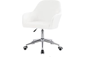 ZHUIYUAN Velvet Office Chair Slipcover with Arms,Cover Chair For Vanity,Modern Office Computer Chair Protector,Stretch Wingback Dining Chair Cover Protector for Home Kitchen Living Room