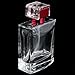 100ml Perfume Spray Bottle Rectangle Atomizer Refillable Travel Gift - Red, 3XL