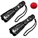 Produktbild LED Taschenlampe, YiFeng Hochleistungs Taschenlampe Licht – CREE T6 Military Grade Tactical Taschenlampe mit 5 Modi & Zoom Funktion (2 Pack)