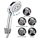 Produktbild Duschkopf, 5-Modell Handbrause, Handbrausen Bad Hand Dusche Set mit Edelstahl- Schlauch Silikon-Düse Dusch Kopf Chrom für Baden und Spa
