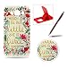 Produktbild Für Samsung Galaxy J5(2016 Modell) Hülle Silikon Schutzhülle Tasche Case,Weiches Silikon TPU Gel Bumper Case Etui Schale Cover Skin,Herzzer Modisch Hochwertig Ultra Dünn Slim Thin Bunt Handytasche Mit [Shakespeare Zitate Muster] Guter Schutz Kratzfest Flexibel Leicht Gummi Rubber Jelly Soft Protective Stabil Handyhülle Schutztasche Back Cover Case Shell für Samsung Galaxy J5(2016 Modell) + 1 x Frei Rot Handy Halterung Ständer + 1 x Frei Weinrot Touch Pen Stift Stylus