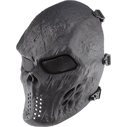 GES Skull Face Mask Airsoft Paintball Outdoor Full Military Protection Mask Halloween Costume Party BB Gun Cs War Game (Black) reviews GES Skull Face Mask Airsoft Paintball Outdoor Full Military Protection Mask Halloween Costume Party BB Gun Cs War Game (Black)