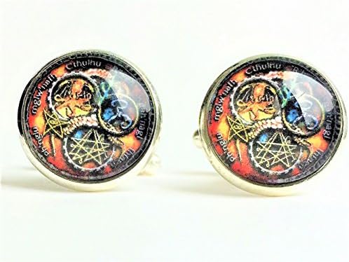 Lovecraft Cthulhu Hastor Elder Sign Cuff links