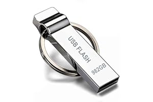 APIEMO USB Stick Speicherstick USB 3.0 wasserdichte Metall USB Flash Laufwerk mit Schlüsselring für Laptops/PCs/Computers Datenspeicher