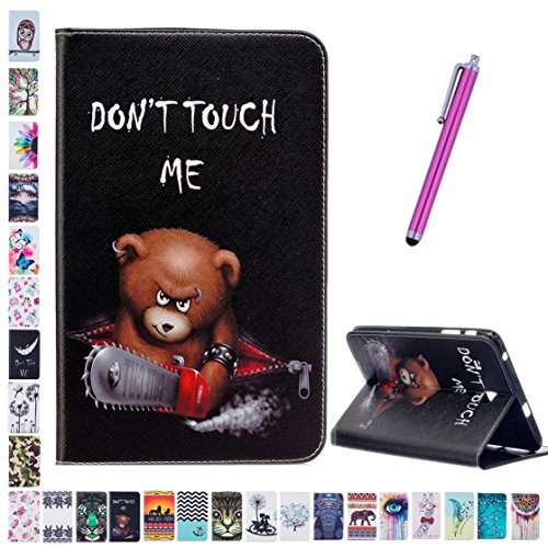Romtronic Samsung Galaxy Tab A6 7.0 Zoll Hülle, Cute Colorful Design Flip Tasche PU Leder Abdeckung Stand Schutzhülle für Samsung Galaxy Tab A 7.0 Zoll T280 T285 + 1 x Schwarz Stylus (Design 14)