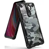 Ringke Fusion-X Designed for Redmi Note 8 Pro Case Back Cover, [Military Drop Tested] Ergonomic PC Back TPU Bumper Impact Resistant Protection for Xiaomi Redmi Note 8 Pro Back Cover Case - Camo Black