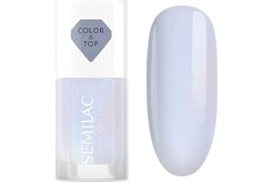 Semilac Top i lakier klasyczny 2in1 BLUE HOLO GLAZED 7ml