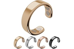 GENERIC Ring Women Weight Loss, Ring Stress & Migraine Relief, Menopause Balance & Sleep Support, Fidget Toys Stress Relief (Gold-A)
