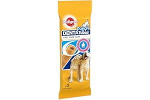 MARS Pedigree Puppy Denta Tubo - Daily Dental chews for puppies, 54 Sticks - Pack of 18 (18 x 3 Sticks)