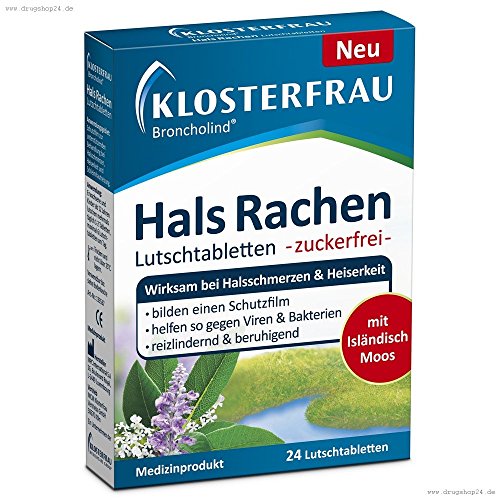 Preisvergleich Produktbild Klosterfrau Broncholind Hals Rachen Lutschtabletten 24er