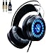 Produktbild AOSO Gaming Kopfhörer PC G400 Stereo Over-Ear-Headset mit Mikrofon und LED Atem Licht für PC PS4 Chat Musik Schwarz