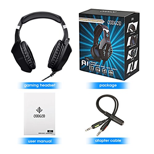 ELEGIANT Auriculares Gaming PS4 con Micr  fono  Cascos PC Ordenador con Cable y Led Luz de Cancelaci  n de Ruido Sonido Envolvente para PS3 Xbox One