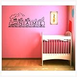 Wandtattoo Kinderzimmer 4 Eisenbahn Lok Zug — verschiedene Farben und Größen zur Auswahl — (weiß – matt (für raue und glatte Flächen!), XXL – Max. 20 cm Höhe) - 6