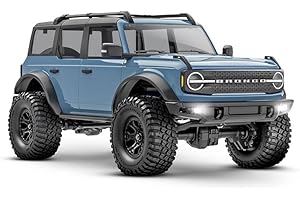 S-IDEE TRAXXAS TRX-4M Ford Bronco 4x4 Area 51 1/18 Crawler RTR Brushed, con batteria e caricatore USB