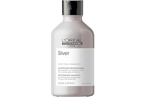 L'Oréal Professionnel Paris | Shampoo professionale per capelli grigi e bianchi Silver Serie Expert, Formula neutralizzante anti-giallo