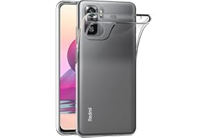 AICEK Compatible con Xiaomi Redmi Note 10S / Redmi Note 10 4G Funda, Transparente Silicona Fundas para Redmi Note 10S Bumper Case Carcasa Silicona Funda
