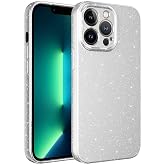 Coverzone Apple iPhone 13 Pro Max ile uyumlu Z-Jelly Kılıf Kamera Korumalı Simli Işılıtılı Renkli Parlak Silikon Kapak-Silver