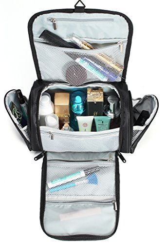 FEDER Kulturbeutel Comfort | Große Reise-Kulturtasche zum Aufhängen | Waschtasche mit vielen Fächern - 4