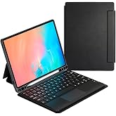 PSR Aksesuar Galaxy Tab S10 FE PLUS i&ccedil;in Border Keyboard Bluetooth Bağlantılı Standlı Klavyeli Tablet Kılıfı, Touchpad, PU De